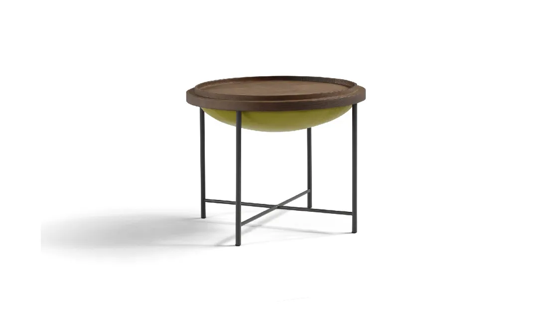 Tavolino Pouf con piano reversibile in legno massello di frassino di Sylt Egoitaliano
