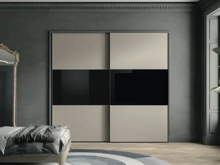 Armadio con anta scorrevole Mirror TV di Artigianmobili