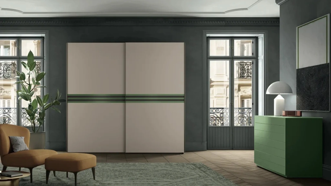 Armadio con anta scorrevole Fusion di Artigianmobili