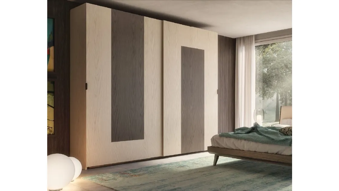 Armadio con ante scorrevoli Trend Style TR2401 in legno di Imba Srl