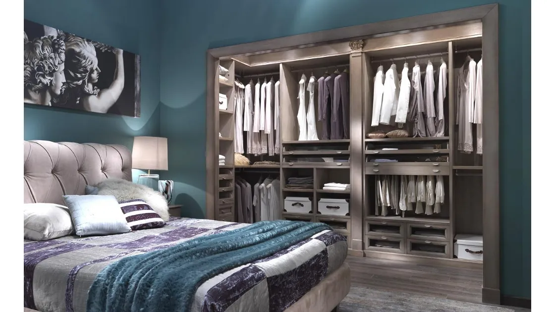Cabina Armadio in legno Walk in Closet 01 di Busatto