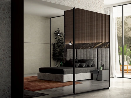 Armadio Wave con vetro a specchio di Mobilificio AG