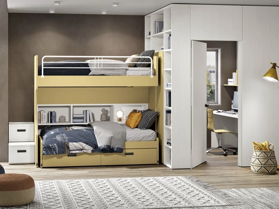 Cameretta 105 con doppio letto scorrevole di Ferrimobili