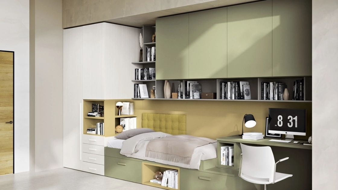 Cameretta 128 a ponte su misura di Ferrimobili