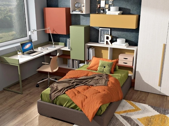 Cameretta 124 con angolo studio di Ferrimobili