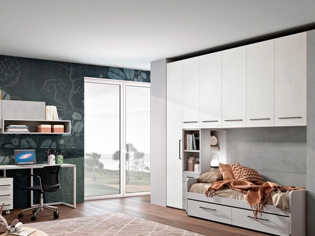 Cameretta 135 a ponte con scrivania di Ferrimobili