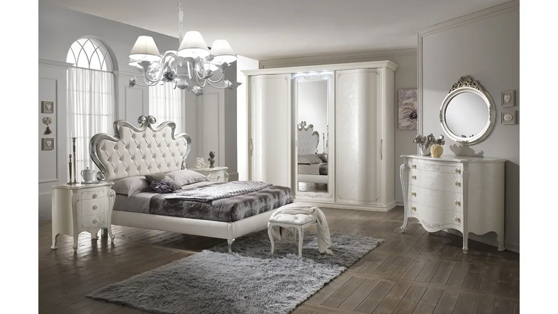 Gruppo Notte finitura madreperla Bianco Chanel di Mobilificio AG