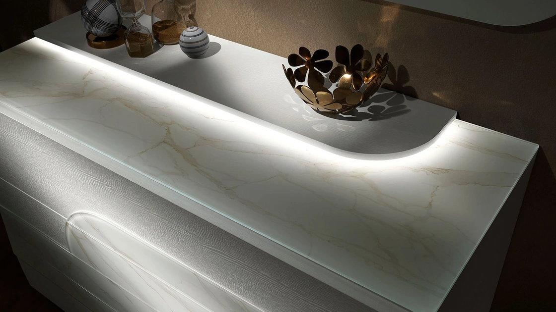 Comò Gaia Frassino Bianco di Mobil Più