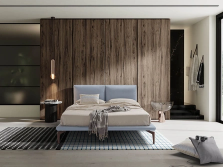 Letto in pelle Bali di Novaluna