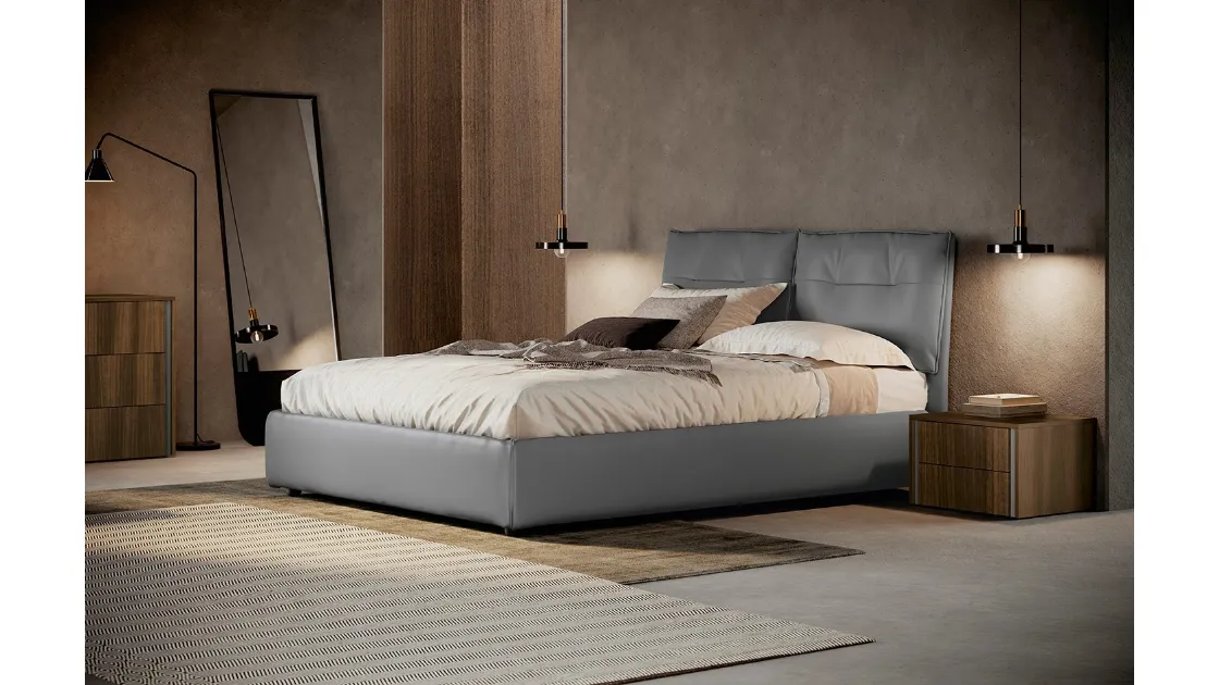 Letto in pelle Golf Kiss di Colombini Casa