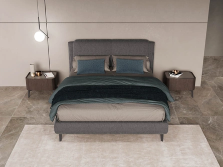 Letto in tessuto Dress Slim di Novaluna
