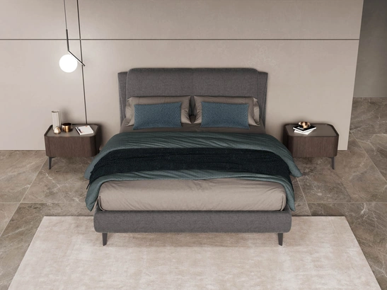 Letto in tessuto Dress Slim di Novaluna