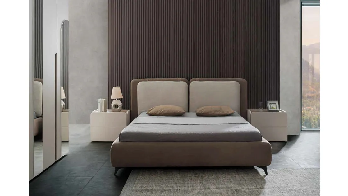 Letto Easy 2|4 IC420 in tessuto imbottito di Imba Srl