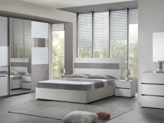 Letto con testiera Easy 2|4 IC430 di Imba Srl