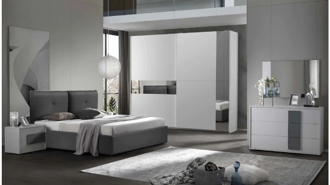 Letto in tessuto imbottito Easy 2|4 IC431 di Imba Srl