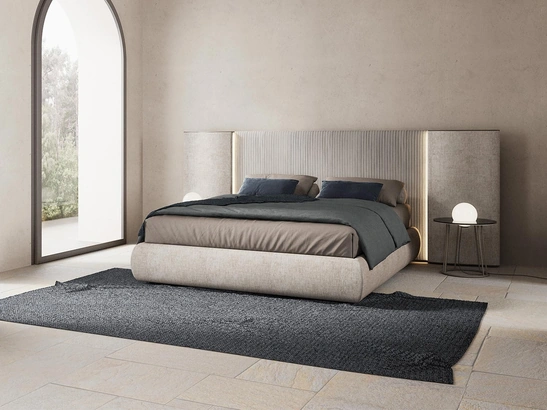 Letto imbottito Ellis di Novaluna