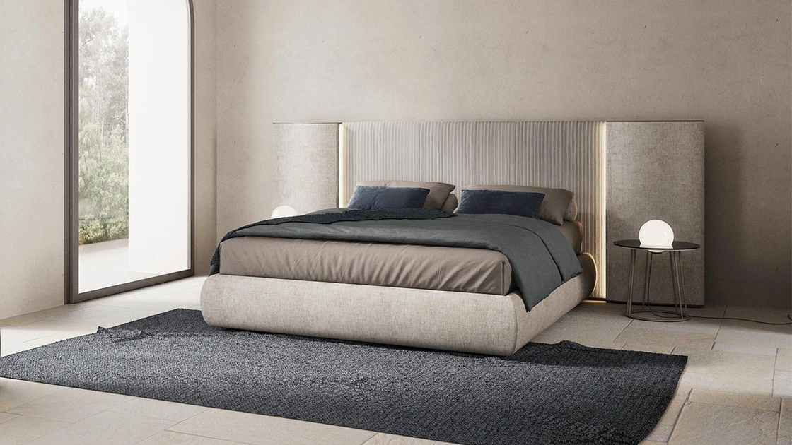 Letto imbottito Ellis di Novaluna