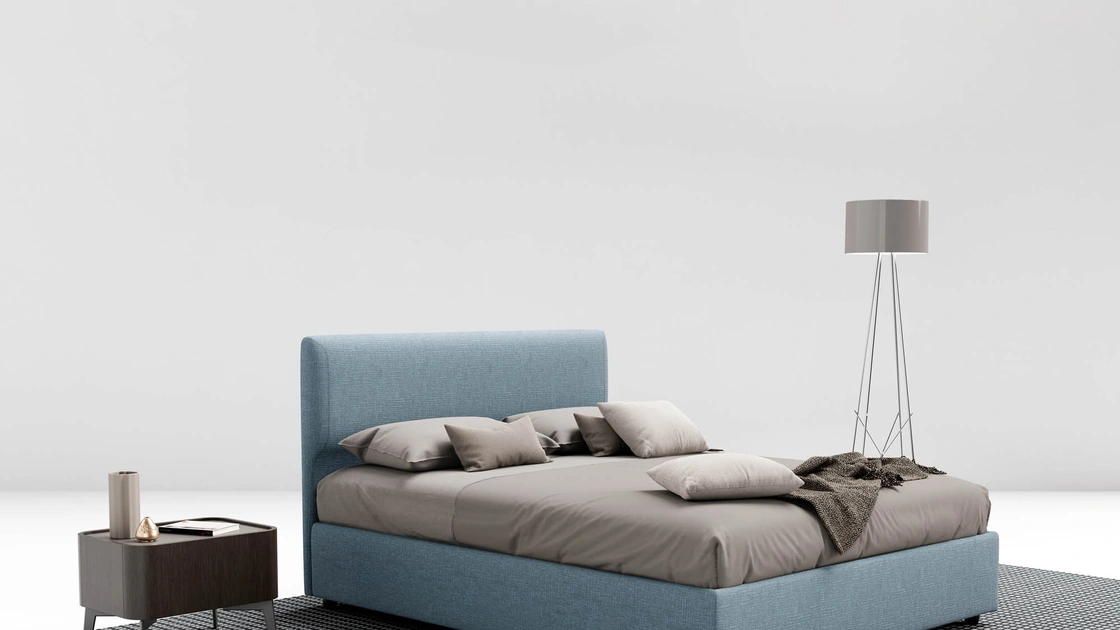 Letto imbottito Lenox di Novaluna