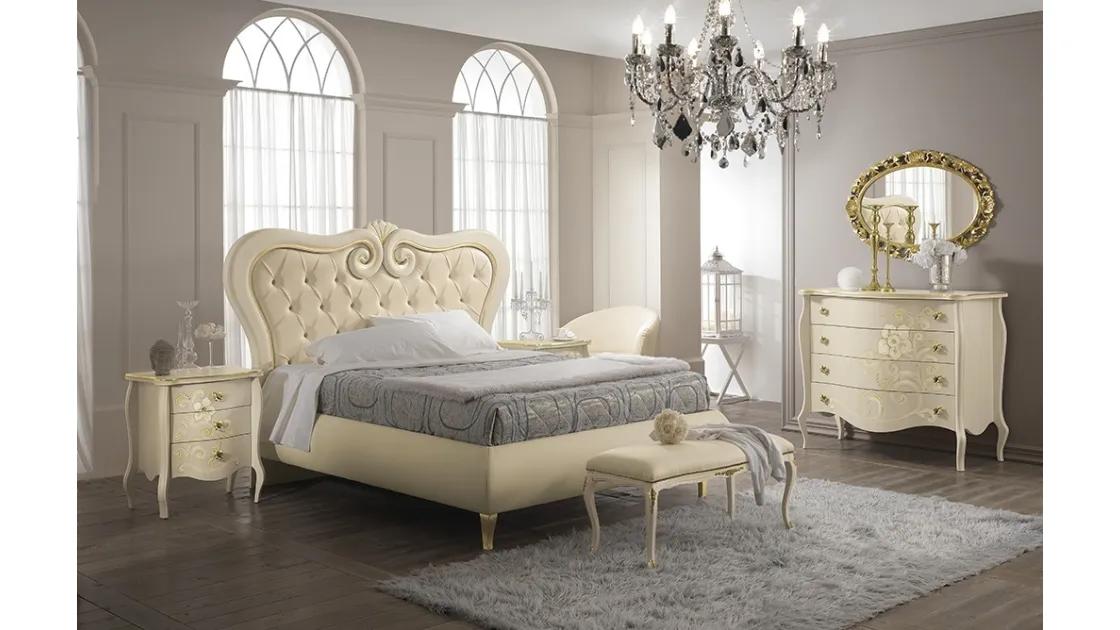 Letto con box contenitore Flora di Mobilificio AG