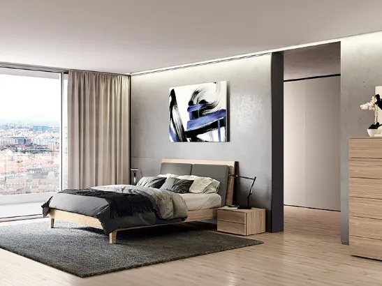 Letto con testiera Navona Soft di Febal Casa
