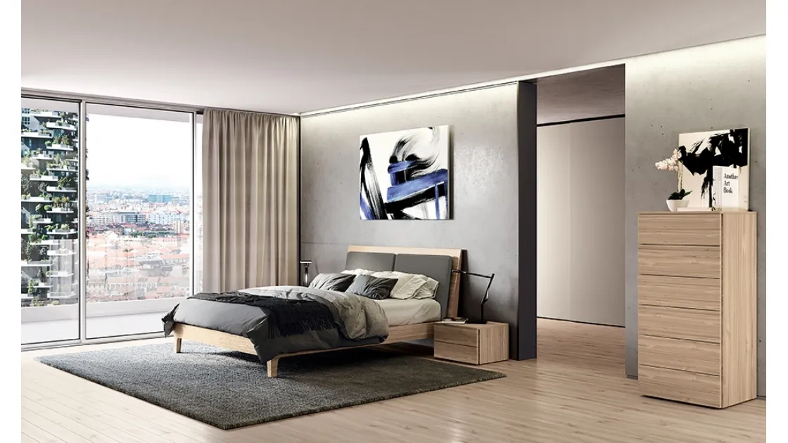 Letto con testiera Navona Soft di Febal Casa