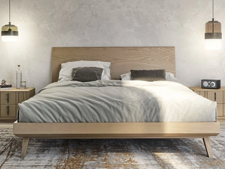Letto Nova Concept Argilla in frassino di Imba Srl