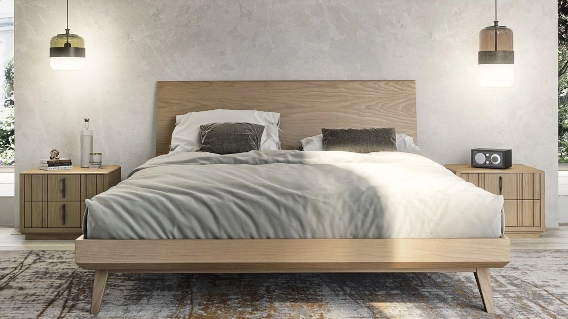 Letto Nova Concept Argilla in frassino di Imba Srl