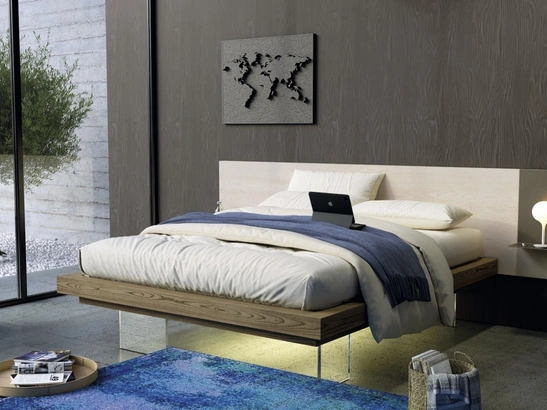 Letto Nova Fly Terra e Seta in frassino di Imba Srl