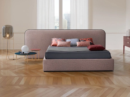 Letto imbottito Elysium Laterale di Novaluna