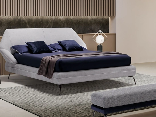 Letto imbottito Origami Slim di Novaluna