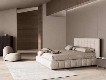 Letto imbottito Panama di Novaluna