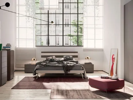 Letto con testiera moderna Segno di Orme