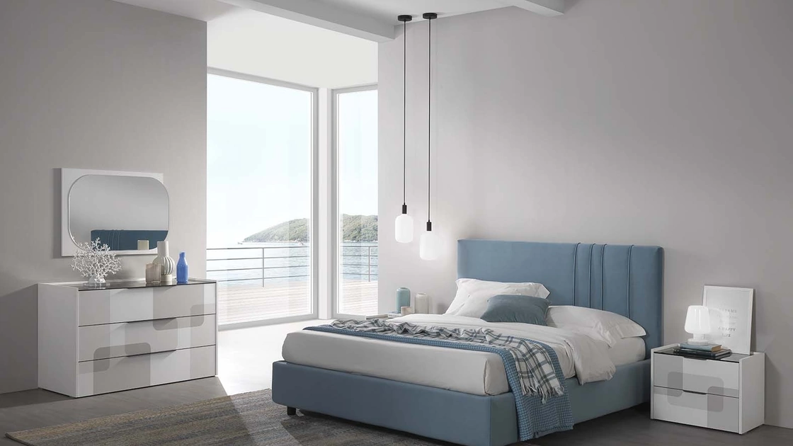 Letto con box contenitore Stella Imbottito di Mobil Più