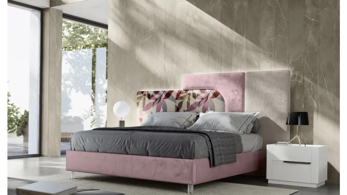 Letto Tahiti in tessuto di RTL Mobili