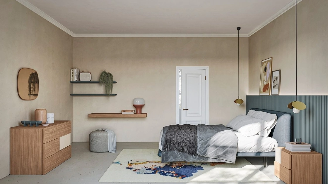 Letto in tessuto Unique di Colombini Casa