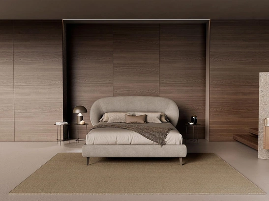 Letto imbottito Zen C di Novaluna