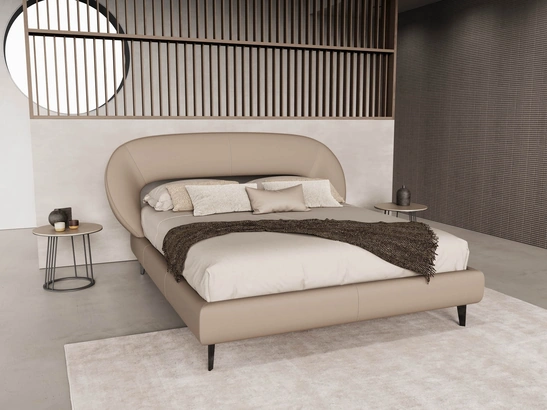 Letto in pelle Zen di Novaluna