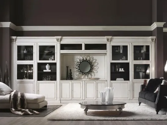 Libreria in legno laccato Day Collection 03 di Busatto
