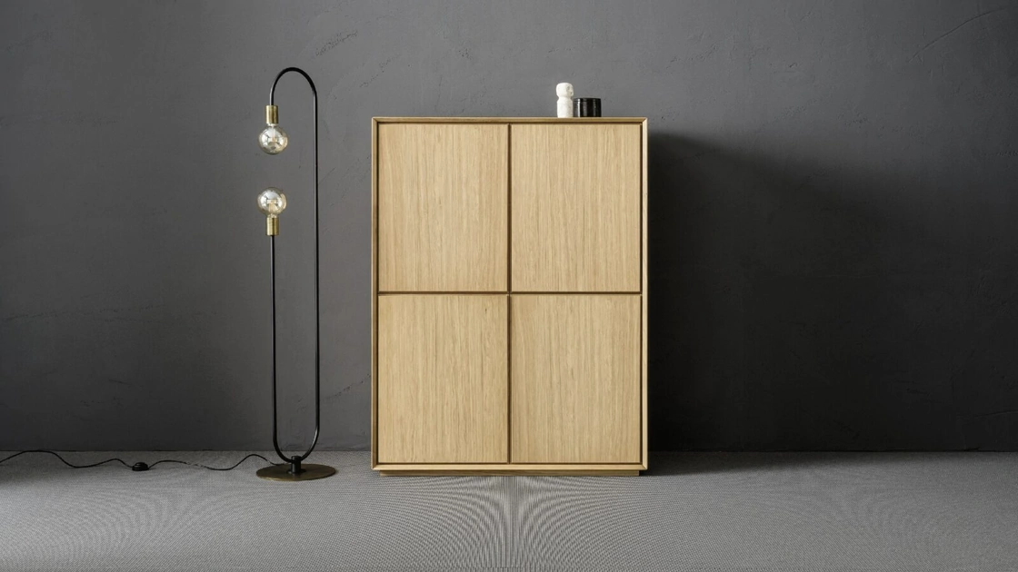 Madia Alta in legno con 4 ante Elemento Nook di Alta Corte