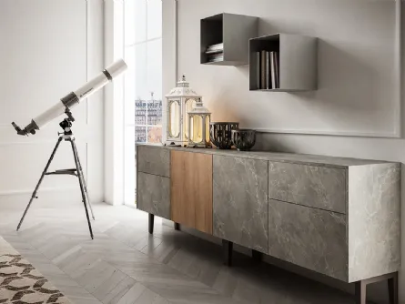 Madia Living 05 in Rovere e Pietra di Arredo3
