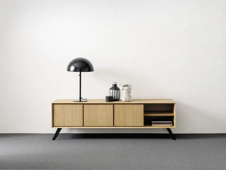 Madia Nook e porta tv con tre ante e doppio vano a giorno di Alta Corte