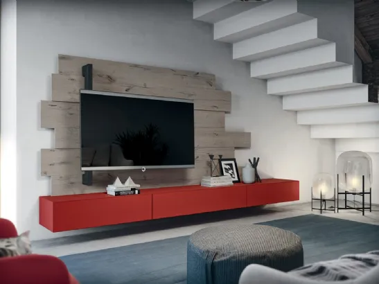 Mobile Porta TV Rack Wide in legno di Fimar