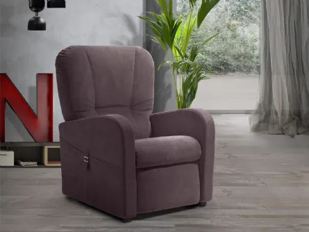 Poltrona relax Raffa con meccanismo Lift alzapersona con 2 motori di Vitarelax