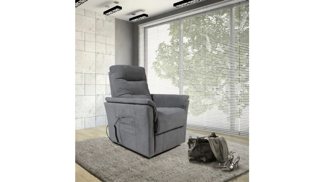 Poltrona Relax Urban Style SD213 in tessuto antimacchia di Imba Srl