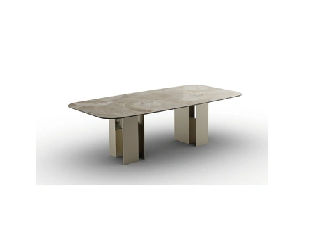 Tavolo Downtown in vetroceramica di Zamagna