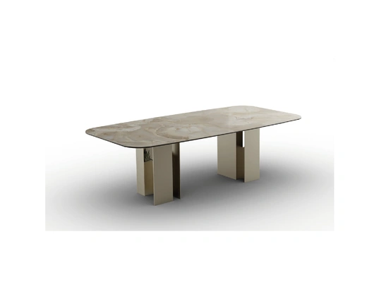 Tavolo Downtown in vetroceramica di Zamagna