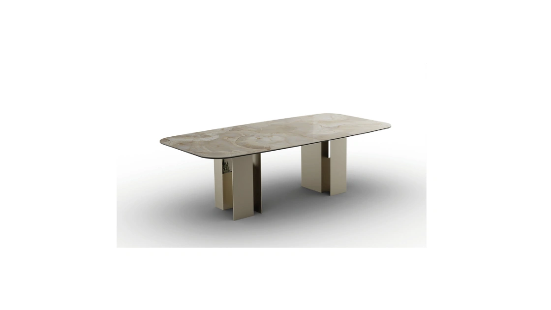 Tavolo Downtown in vetroceramica di Zamagna