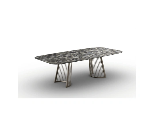 Tavolo Ettore in vetroceramica di Zamagna