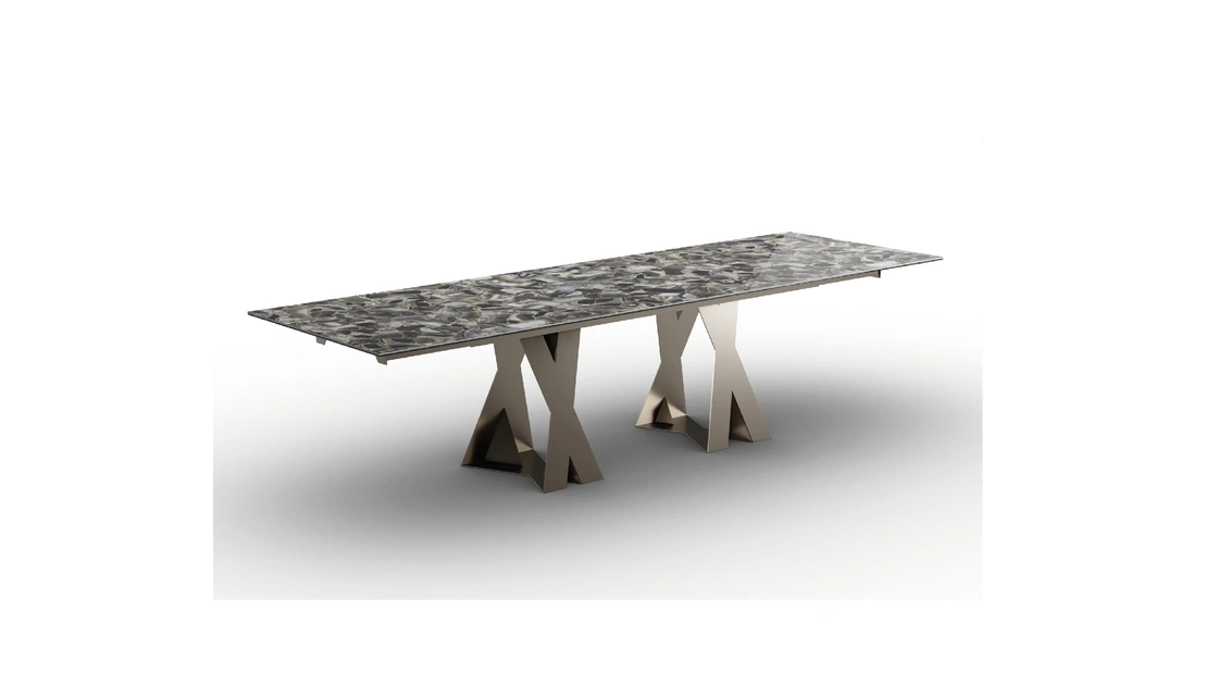Tavolo allungabile Francis in vetroceramica di Zamagna