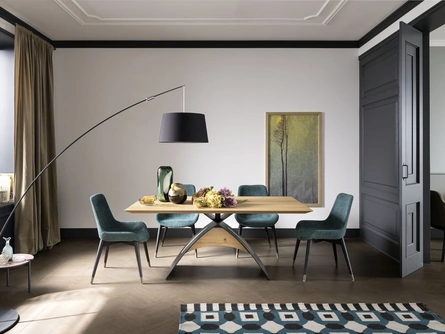 Tavolo Italo in rovere e acciaio di Alta Corte